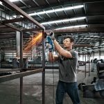 Bosch GWS 9-100 P Máy mài góc (công tắc an toàn)